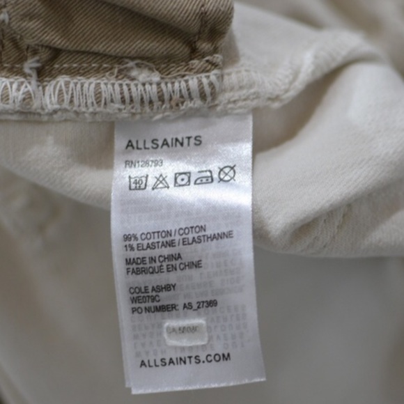 All Saints Ashby Low Rise Skinny Jeans - Picture 4 of 5